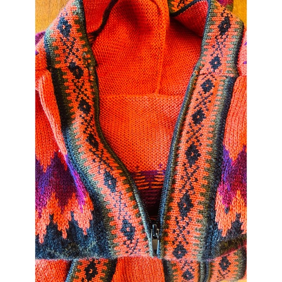 Alpaca Knit Handmade Wome’s Hoodie Sweater from Peru Sz M Long Sleeves - Picture 11 of 13
